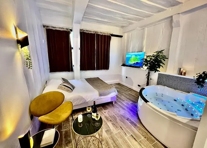 Le Corneille - Jacuzzi, Sauna&parking Par Atypique * Rouen